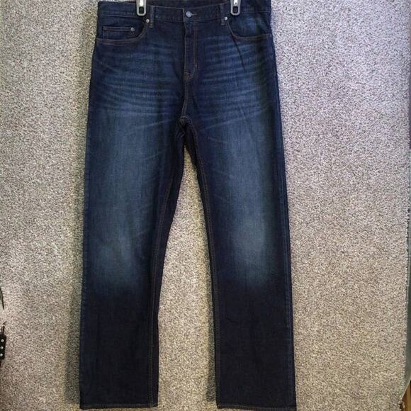 Banana Republic Straight Fit Jeans 40x36, Dark Wash - Picture 2 of 11